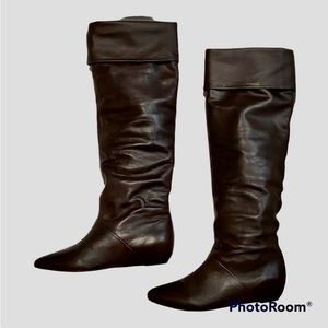 Pour La Victoire Over The Knee Hidden Wedge Boots Size- 6.5 New In Box